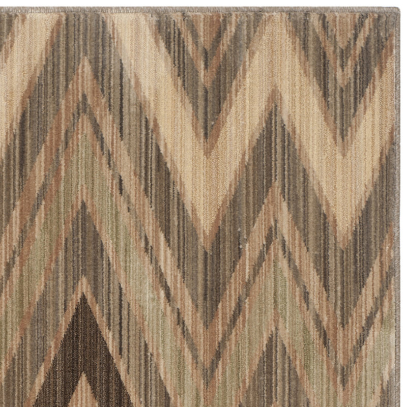 Safavieh Infinity Chevron Taupe/Beige Area Rug & Reviews Wayfair