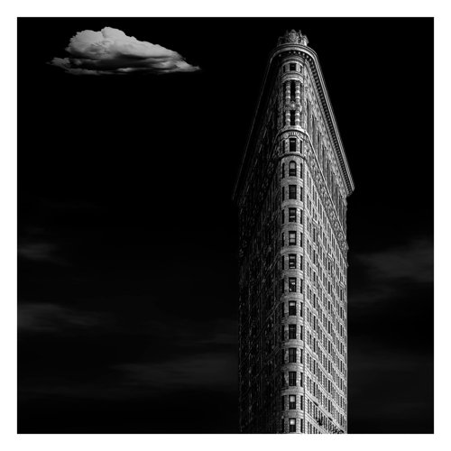 Flatiron Building 2.4m x 2.4m Peel and Stick Textured Matte Wall Mural East Urban Home