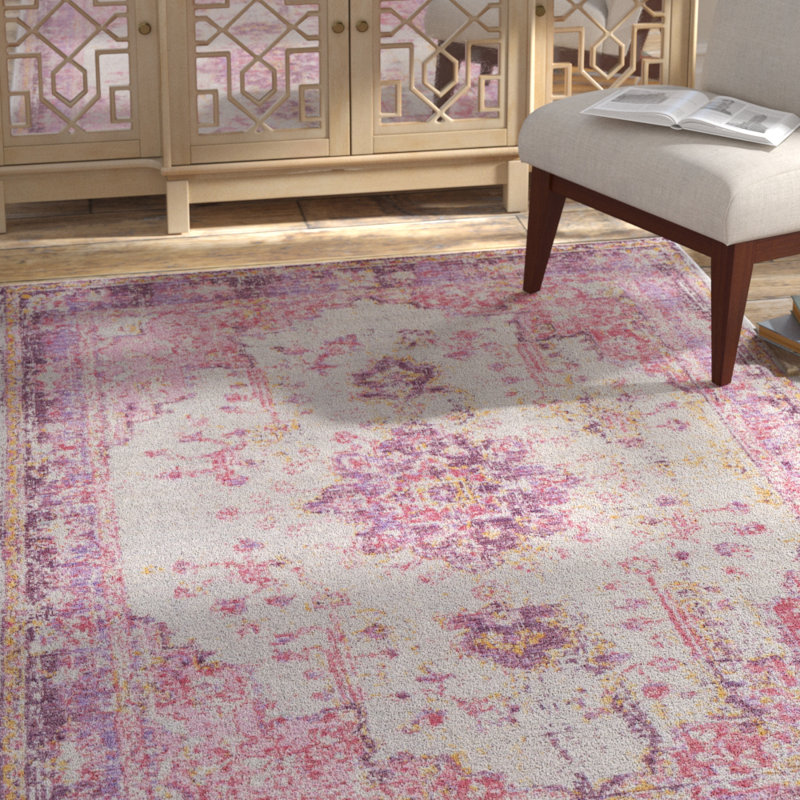 Bungalow Rose Kahina Pink Rug Reviews Wayfair Bungalow Rose Kahina Pink Rug Reviews