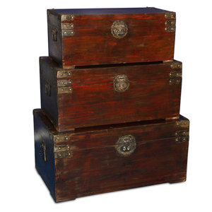 3-tlg. Holztruhen-Set Best Cherry von Clatin