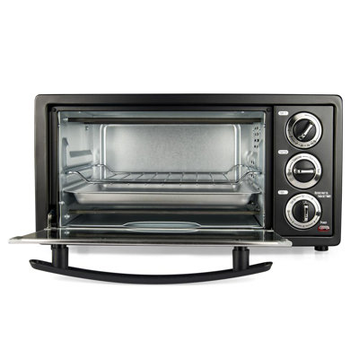 Courant  6-slice Toaster Oven with Broiler, Countertop Convection Oven, Black