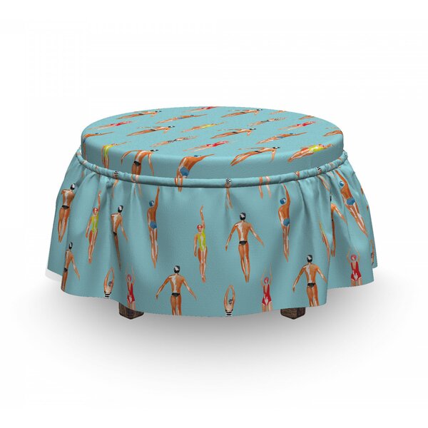 Swimmers Ottoman Slipcover (Set Of 2) By East Urban Home