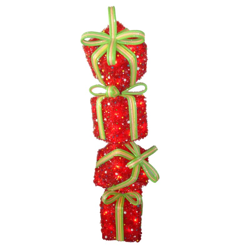 The Holiday Aisle Stanwood Gift Stack Christmas Decoration &amp; Reviews | Wayfair