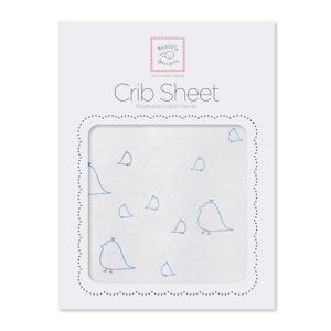 Mama and Baby Chickies Cotton Fitted Crib Sheet