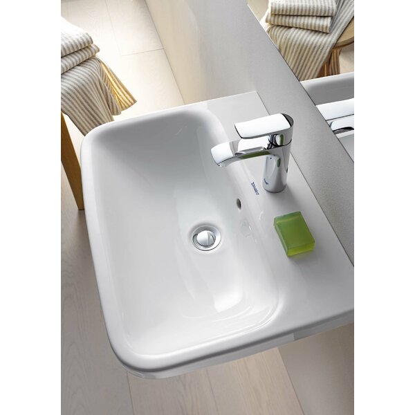 DuraStyle Ceramic 24 Wall Mount Bathroom Sink with Overflow by Duravit