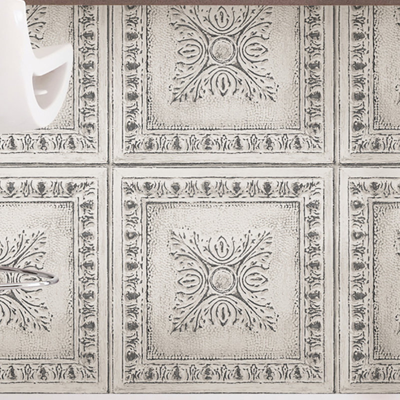 Charlton Home Wyandotte Reclaimed Tin 18 L X 20 5 W Peel And