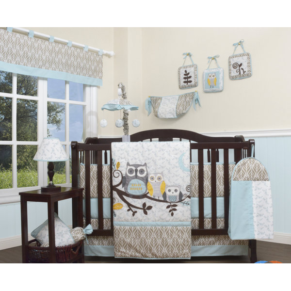 owl bedding crib