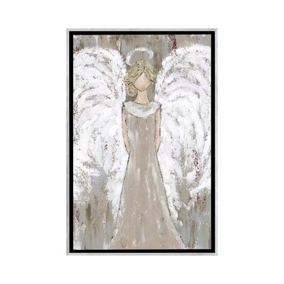 Farmhouse Guardian Angel by Ashley Bradley - Painting Print East Urban Home Format: Silver Framed Canvas, Size: 48