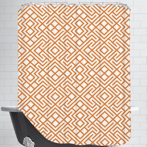 Modern Geometric Shower Curtain