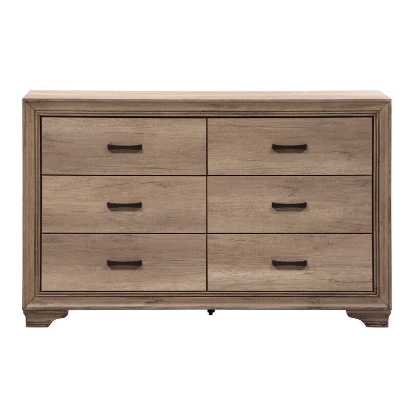 Laurel Foundry Modern Farmhouse Payne 6 Drawer Double Dresser