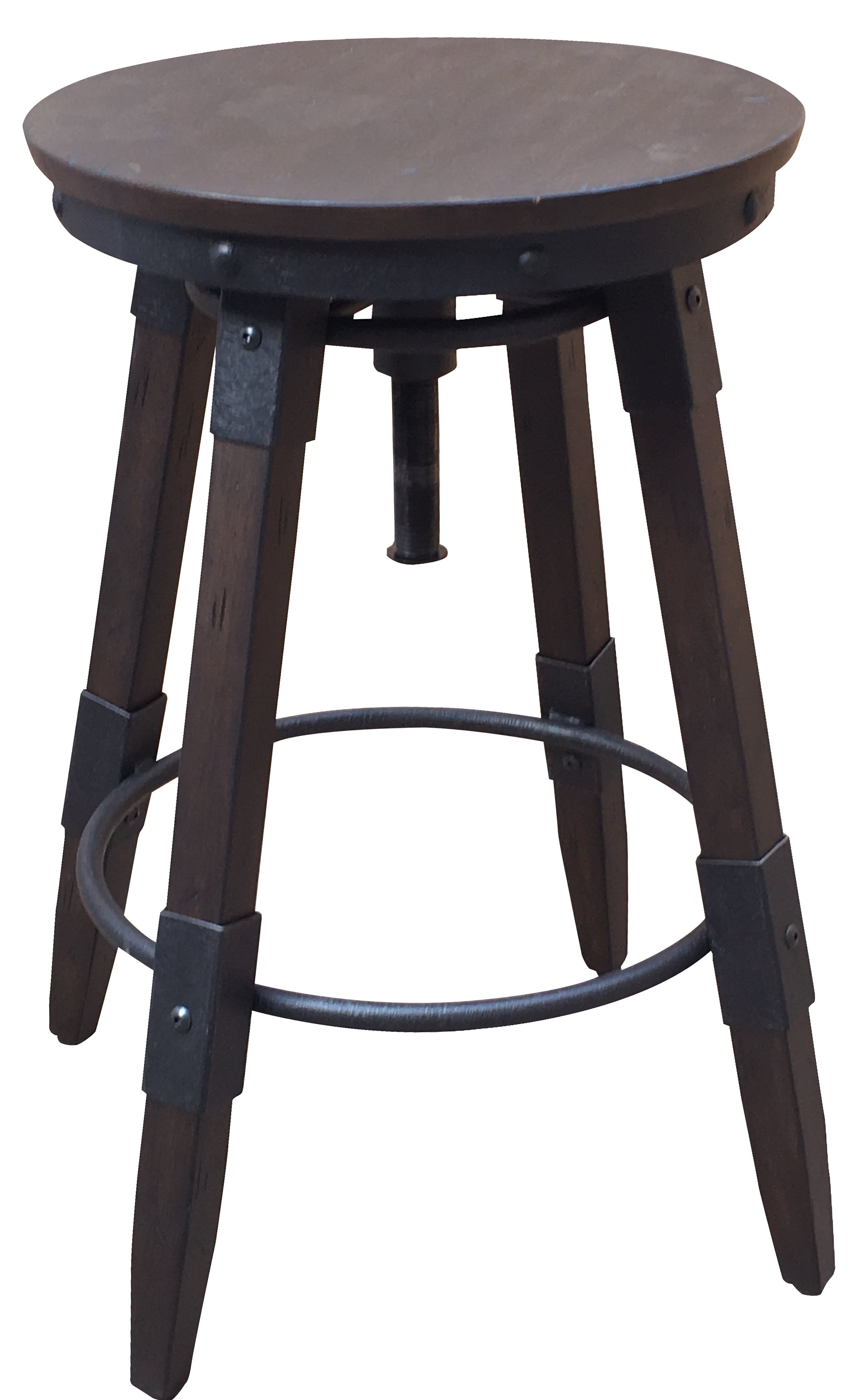 Williston Forge Bingaman Vintage Adjustable Height Swivel Bar Stool Reviews Wayfair