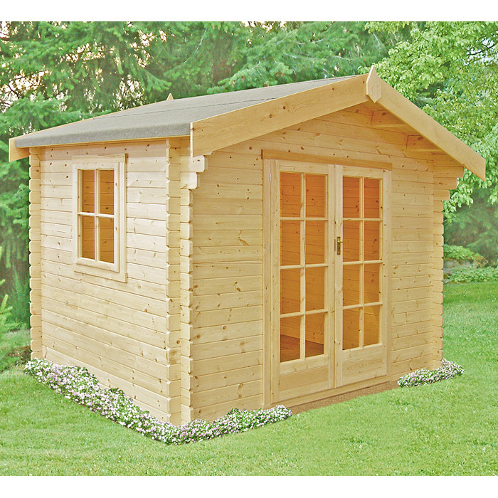 Dakota Fields Wiltshire 8 x 8 Ft. Tongue and Groove Log ...