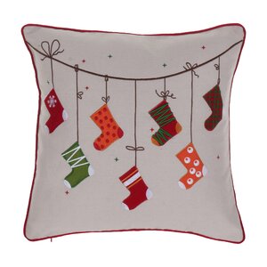 Broadlands Christmas Stocking Throw Pillow