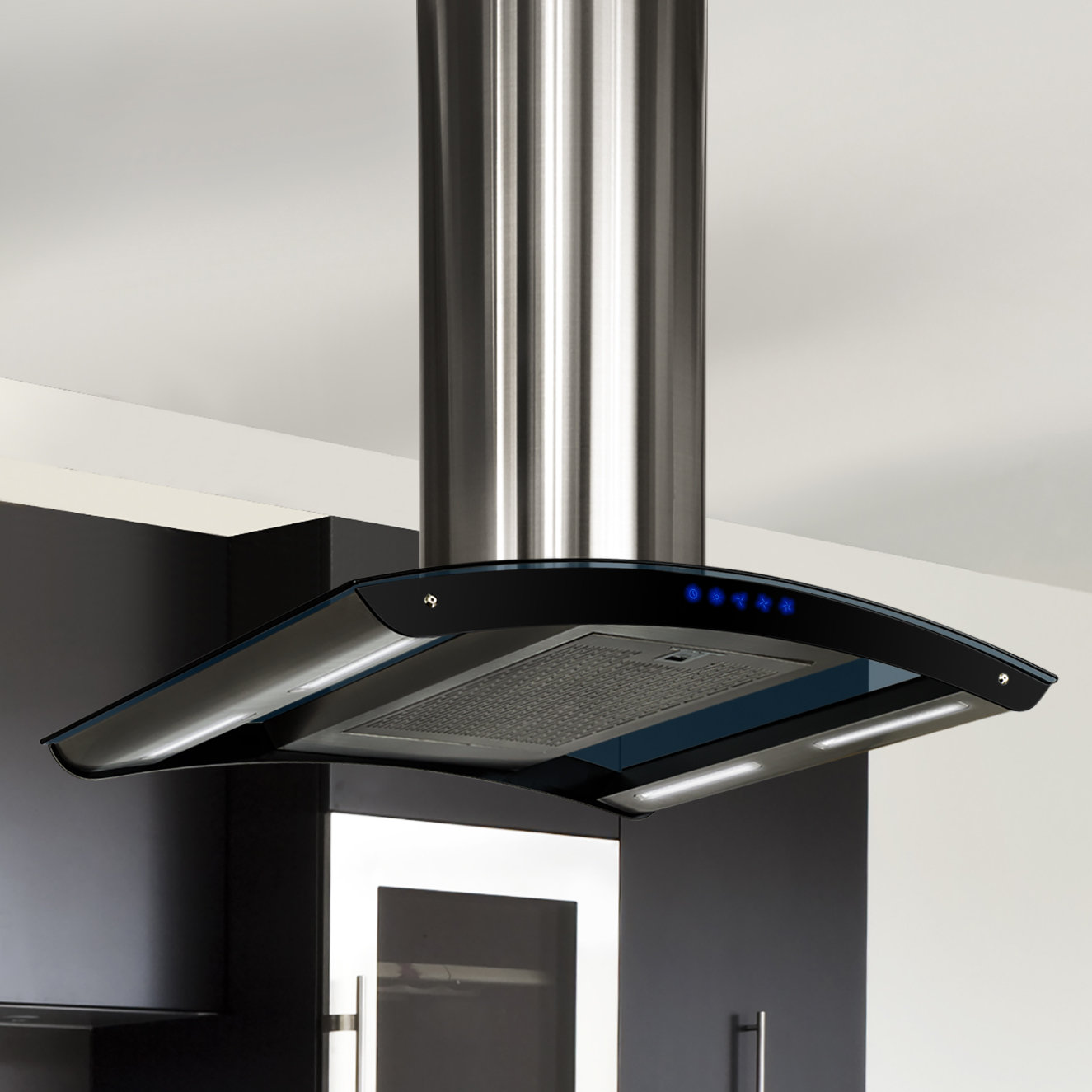 AKDY 36" 400 CFM Convertible Island Range Hood Wayfair.ca