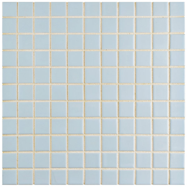 Retro 1 x 1 Porcelain Mosaic Tile in Matte Light by EliteTile