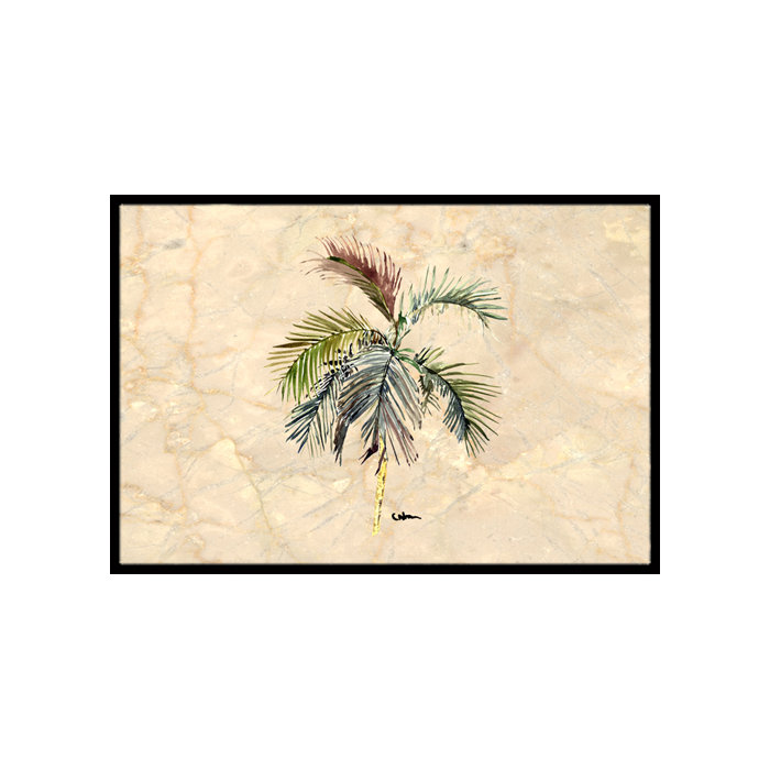 Palm Tree Non Slip Indoor Door Mat