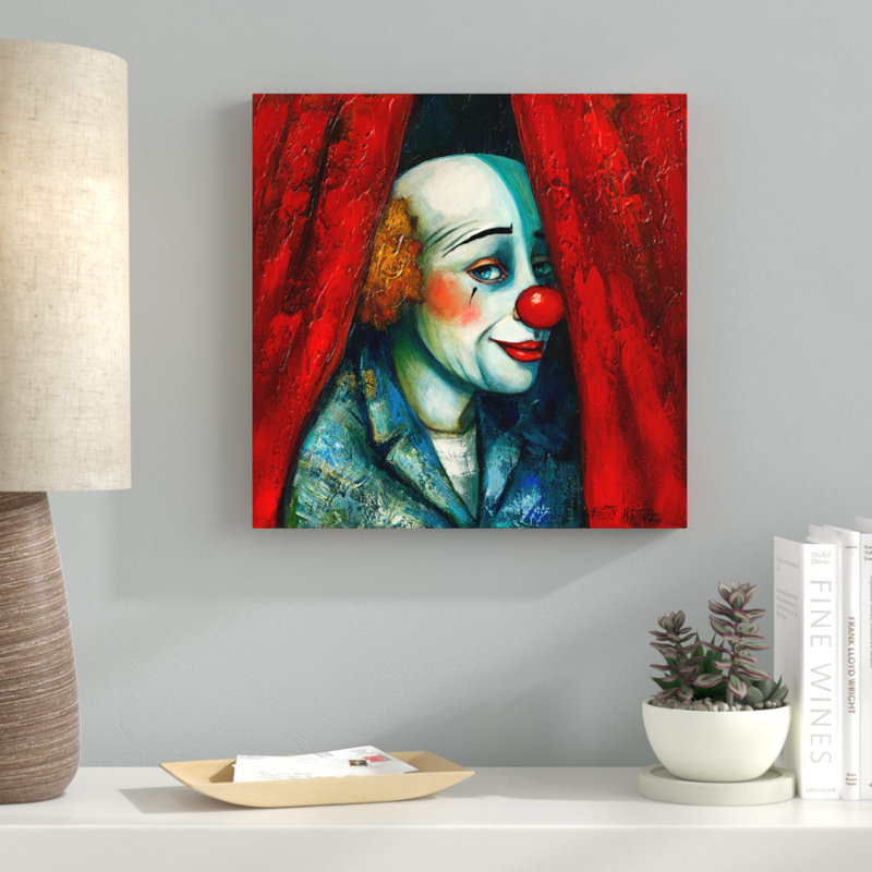 Ebern Designs Derria Re Le Rideau I Acrylic Painting Print On Wrapped Canvas Wayfair