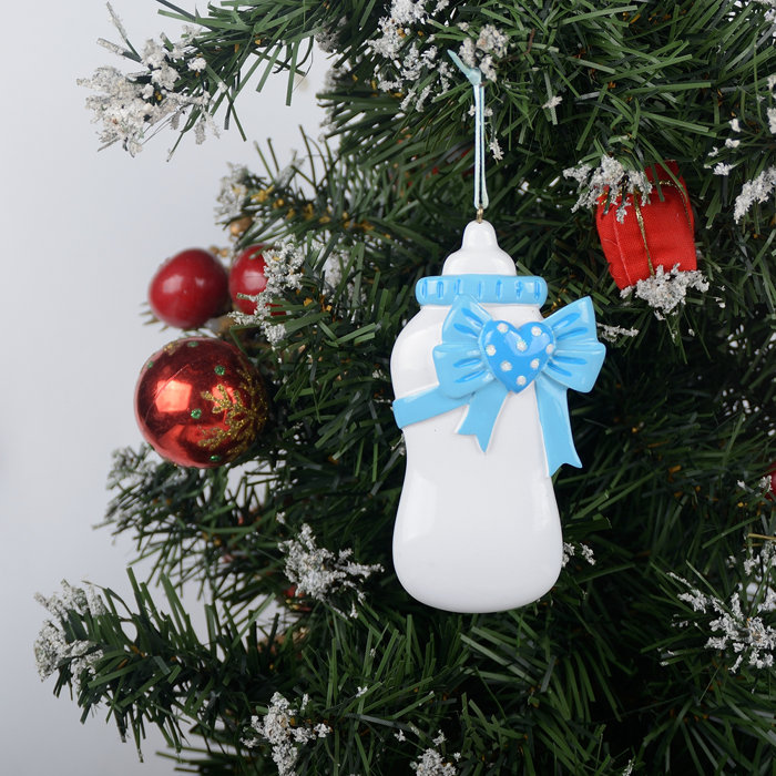baby bottle christmas ornament