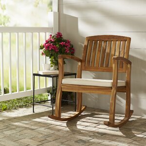 Kairi Acacia Rocking Chair with Cushion