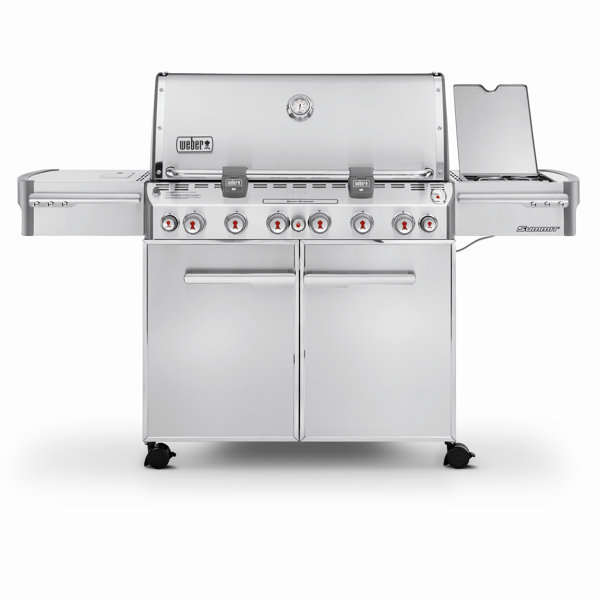 Summit S-670 6-Burner Propane Gas Grill with Smoker by Weber