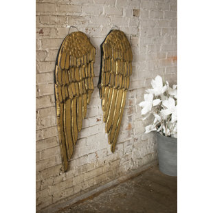 Wooden Angel Wings Wall Decor Wayfair 2 Piece Painted Wooden Angel Wing Wall Décor Set
