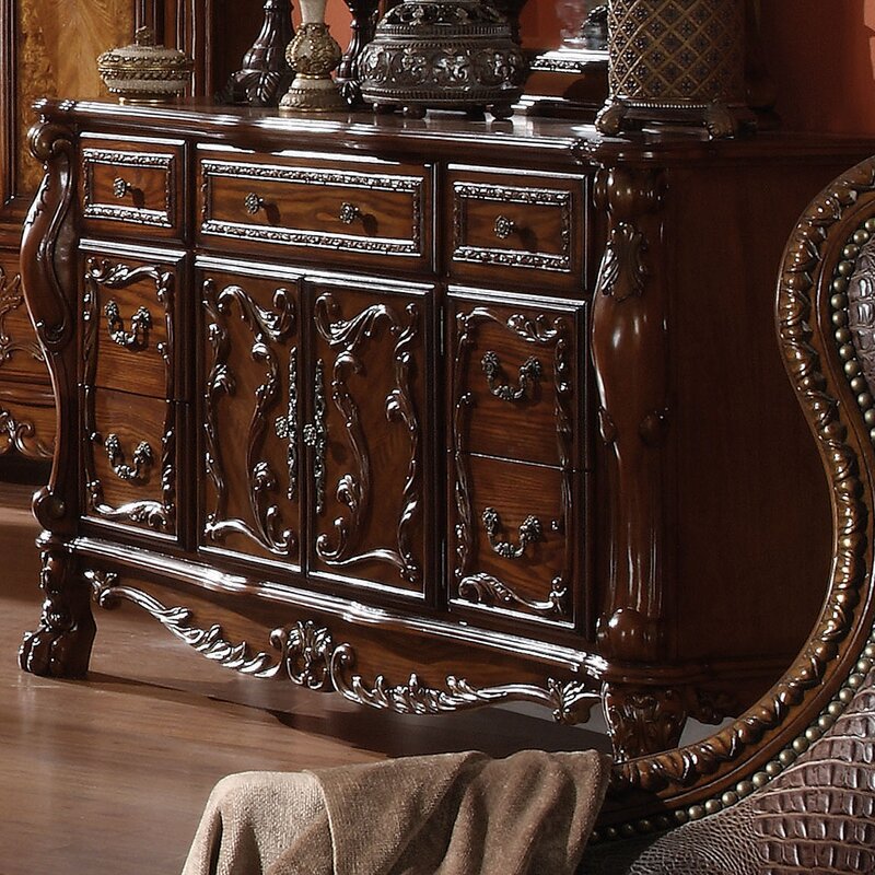 Astoria Grand Welliver Traditional 5 Drawer Combo Dresser