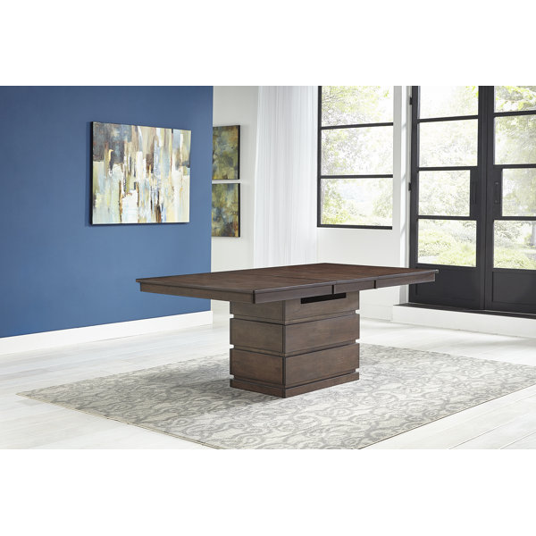Fishponds Butterfly Leaf Rubberwood Solid Wood Dining Table by Union Rustic Union Rustic