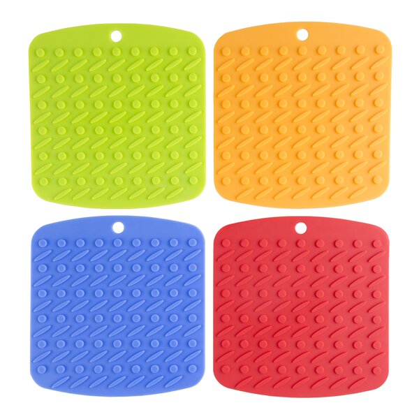 Silicone Pot Holder (Set of 4) by Lavish Home
