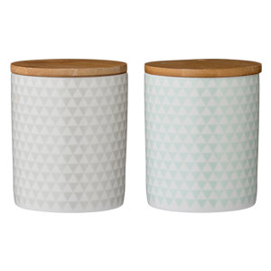 Ceramic 2 Piece Kitchen Canister Set (Set of 2)