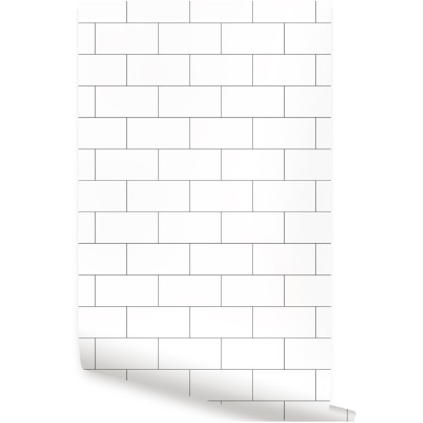 Ebern Designs Maximus Subway 108 L X 24 W And Stick Ebern Designs Maximus Subway 108 L X 24 W And Stick Wallpaper Tile Wayfair