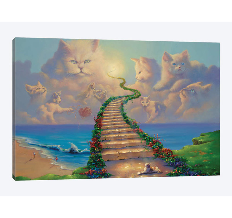 East Urban Home All Cats Go To Heaven Graphic Art Print On