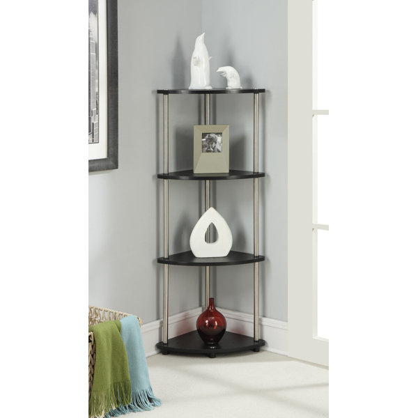 Nova 4 Tier Corner Unit Bookcase by Zipcode Design