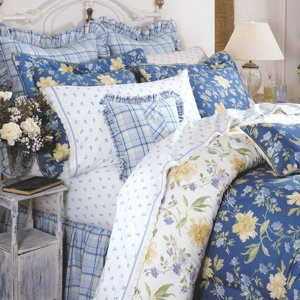 Emilie 100% Cotton Reversible Comforter Set by Laura Ashley Home