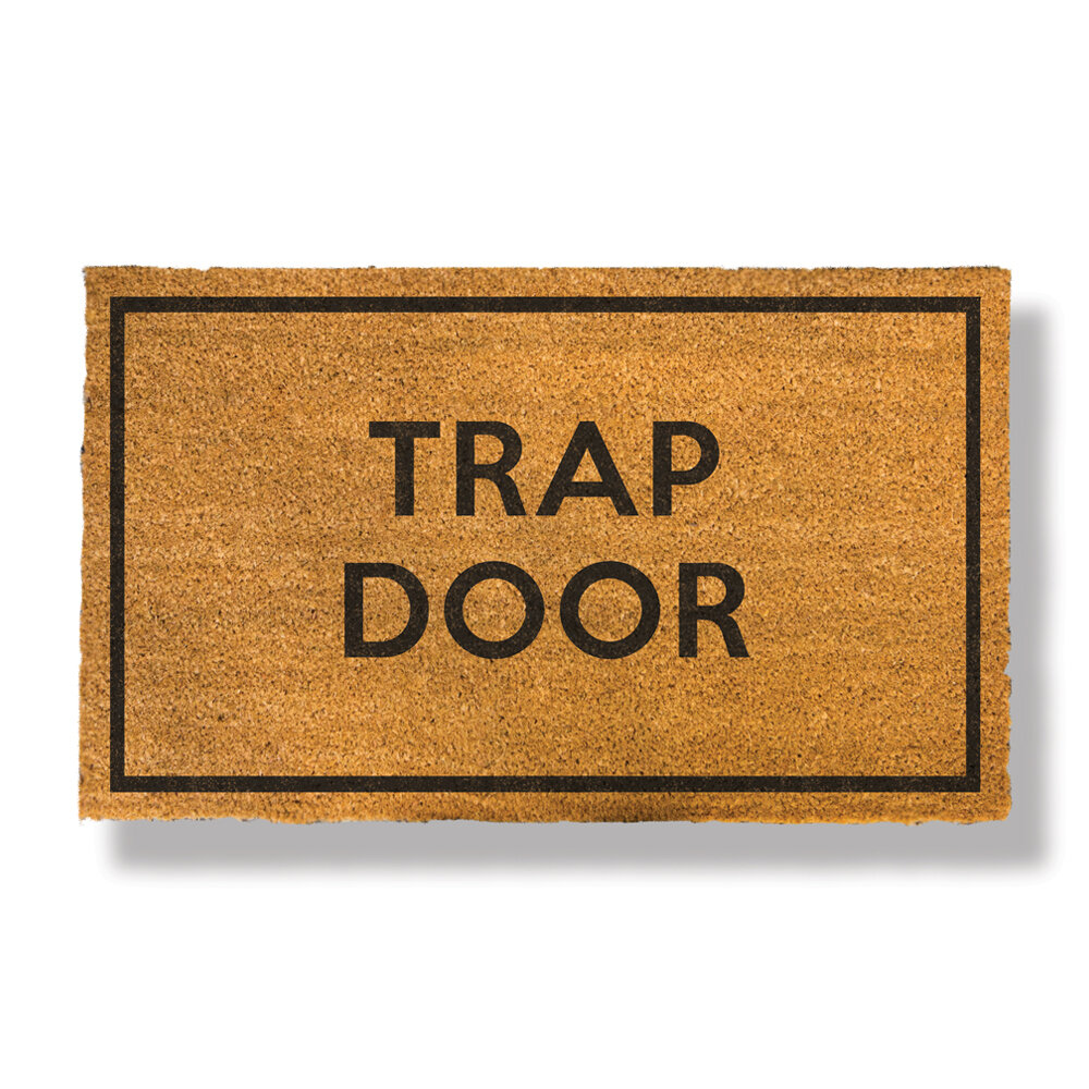 Vira Definitely Not A Trap 30 In X 18 In Non Slip Outdoor Door Mat