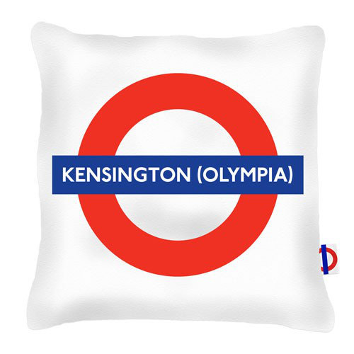 Gulf Breeze Kensington Olympia Tube Station Cushion London Transport