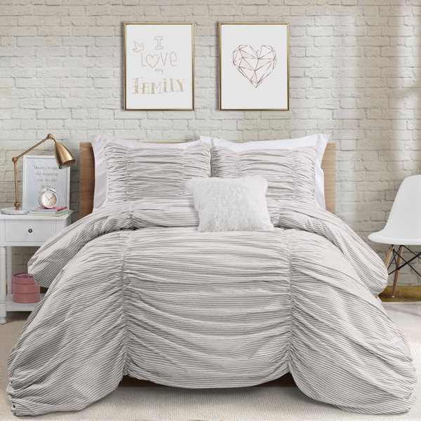 Ruched Bedding Blush Wayfair