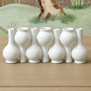 Chinoise Up Down Long Neck Bud Vase