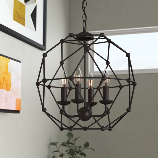 Cavanagh 4 Light Geometric Chandelier Joss Main Cavanagh 4 Light Geometric Chandelier