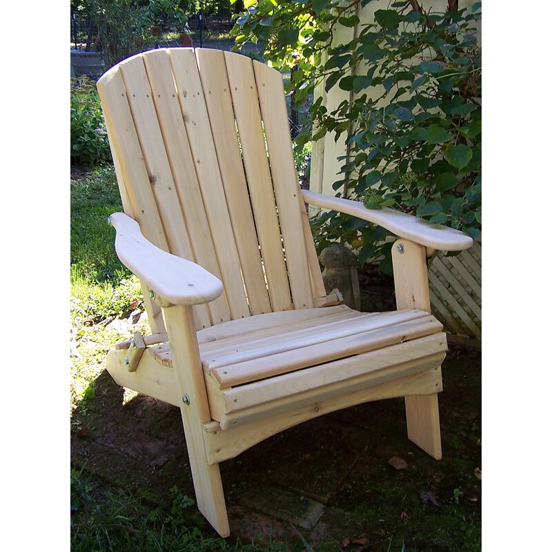 Highland Dunes Nyla Solid Wood Folding Adirondack Chair | Wayfair