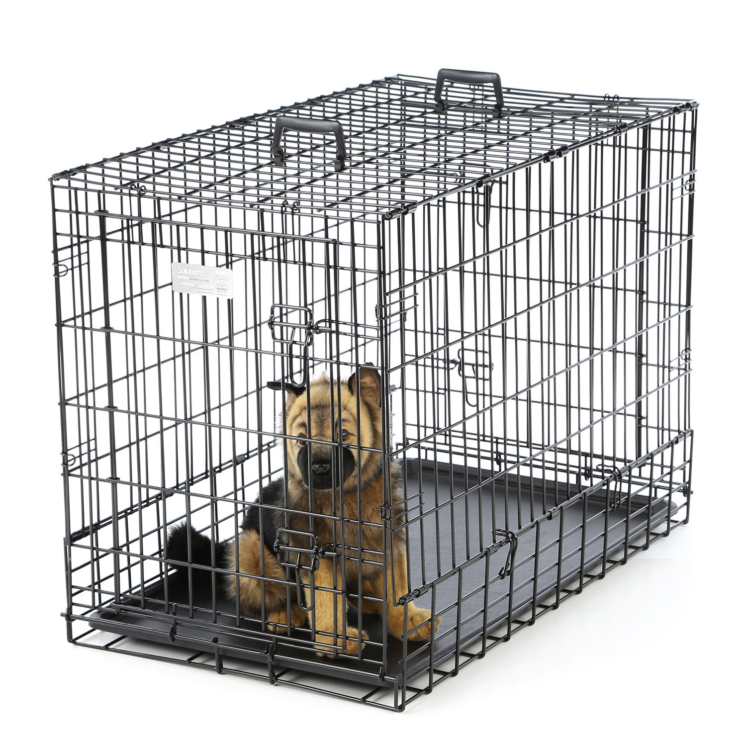 Midwest Homes For Pets Solutions Side By Side Double Door Pet Crate