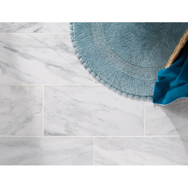 Arabescato Carrara 12'' x 24'' Marble Field Tile in White by MSI