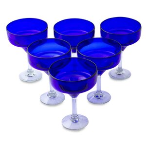 Ever Blue 13 oz. Margarita Glass (Set of 6)