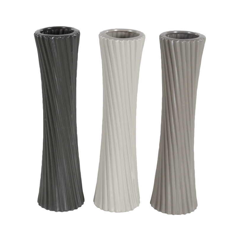 Wrought Studio Greenpoint Assorted 3 Piece Floor Vase Set