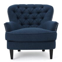 Blue Club Accent Chairs You Ll Love In 2021 Wayfair