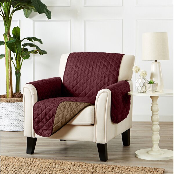 Quilted Box Cushion Armchair Slipcover By Red Barrel Studio