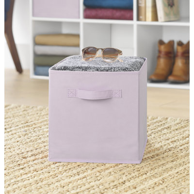 Whitmor Clip & Cube™ Fabric Bin Whitmor Color: Lavender