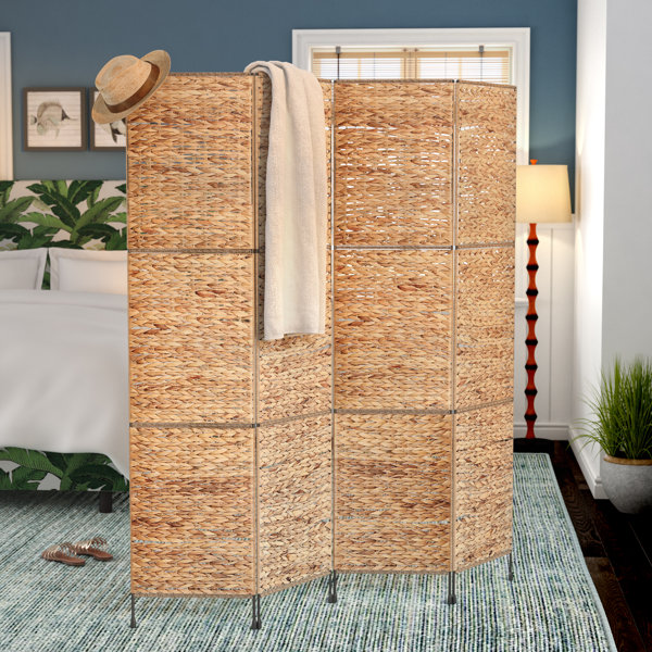 Castine 4 Panel Room Divider by Beachcrest Home