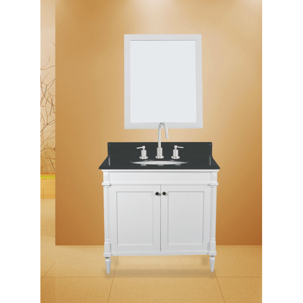 Barcelona 30 Single Bathroom Vanity with Mirror by NGY Stone & Cabinet