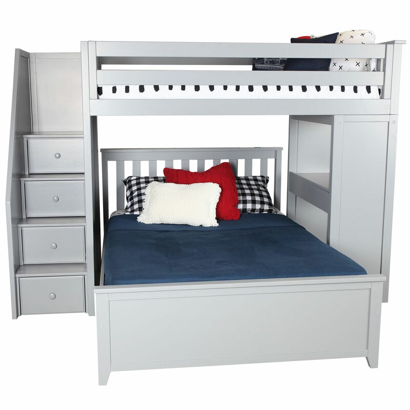 Alvarez Twin Over Full L Shape Bunk Bed With Drawers Reviews