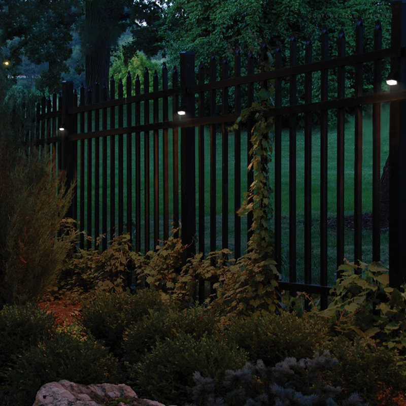 12 Solar Powered LED Garden Outdoor Fence Lights Wall Patio Decking Lighting